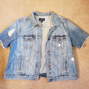 Lucky Brand Short Sleeved Denim Jacket